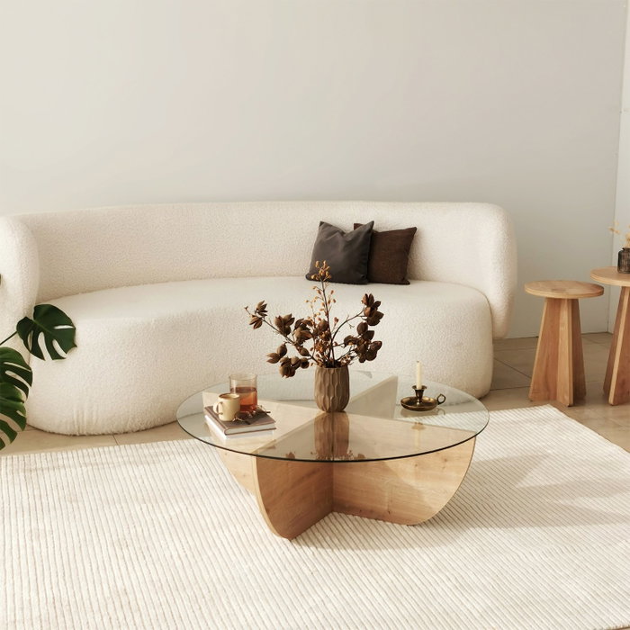 Hanah Home Mesa de centro Lily - Sapphire Oak